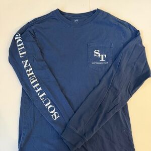 Southern Tide Classic Navy Long Sleeve Tee
